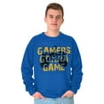 thumbnail image 5 of Gamers Gonna Game Video Games Nerdy Men's Crewneck Sweatshirt Brisco Brands S, 5 of 6