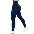 thumbnail image 2 of PYGNJK Women's Lifting Jeans Trendy High Waisted Stretchy Skinny Jeggings Tummy Control Denim Pants With Mutil Pockets, 2 of 9