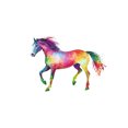 thumbnail image 3 of Adhesivos de pared de PVC con forma de caballo, acuarela, 30 x 60 cm, para decoración de habitacione, 3 of 4