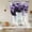 Purple, variant on Purple Black Geometric Balloon Curtains for Windows, Bedroom Curtains 54 Inch Length, Modern Abstract Crystals Artwork Tie Up Curtains Panels Thermal Insulated Bathroom Curtains Window 42"x54"