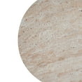 thumbnail image 4 of Christopher Knight Home Elegant 15" Outdoor Lightweight Concrete Round Side Table, Travertine Finish, 4 of 9