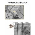 thumbnail image 6 of Grey Yak Bathroom Window Curtain, Bathtub Country Gray Vintage Art Light Filtering Coffee Kitchen Curtains, Bedroom Living Room Curtains 2 Panel 84"x63", 6 of 6