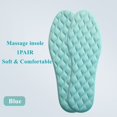thumbnail image 1 of Plantillas de masaje de látex para zapatos, cómodas, transpirables, absorbentes de sudor, desodorantes, absorción de impactos, almohadillas para zapatos para hombres y mujeres, 1 par, 1 of 4