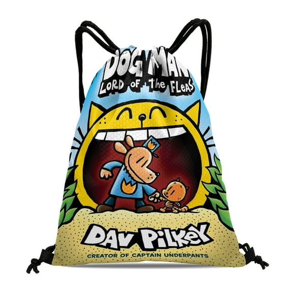 Drawstring Backpack for Dog Man Party Favor Bags Sackpack Adults Women Men Sports for Gym Travel Swimming Hiking Camping Tote Bag 11.8 × 15.7 in