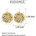 thumbnail image 5 of Colorful Summer Beaded Earrings For Women Crystals Glass Bead Dangle Drop Bohemia Earrings Statement Earrings For Women, 5 of 6