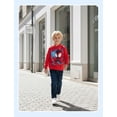 thumbnail image 4 of Marvel Spider-Man Boys Hoodies Miles Morales Red Graphic Pullover Tops Christmas Sweatshirts Toddlers Kids 3-4T, 4 of 7