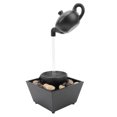 thumbnail image 1 of Floating Floating Teapot Water Fountain Ornament Indoor Tabletop Waterfall Decoration with LED Light Stones Home Office Table Decor, 1 of 7