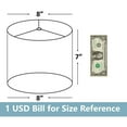 thumbnail image 3 of Urbanest Classic Drum Faux Silk Lamp Shade, 16"x16"x10", Champagne, 3 of 5