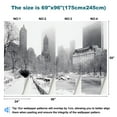 thumbnail image 3 of Peel and Stick Wallpaper Winter Central Park NY Modern Art Wall Mural Decor Self Adhesive and Removable 69in x 98in, 3 of 8