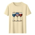 thumbnail image 4 of Tnhcen Patriotic T-Shirts for Men Red White and Blue 4th of July Shirt USA Flag Wine Glass Graphic Tee Tops S-3XL, 4 of 5