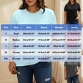 thumbnail image 3 of Tops de Color Sólido para las Mujeres, Manga Corta Cuello Redondo Suéter Blusa de Moda para el Hogar Y el Uso Diario, 3 of 9