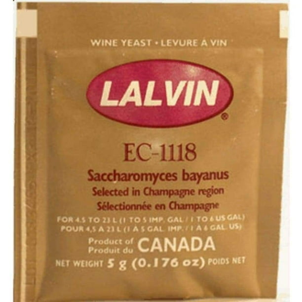 Lalvin EC1118 Wine Yeast 5 gm