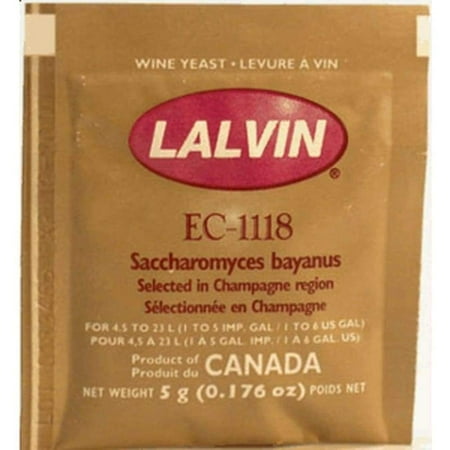 Lalvin EC-1118 Wine Yeast 5 gm (Best Yeast For Homemade Wine)