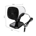 thumbnail image 2 of Car Heater Demister Defroster Winter/Cold Weather Anti-Fog for Vehicle degree Rotation Base Warmer 24V White, 2 of 8