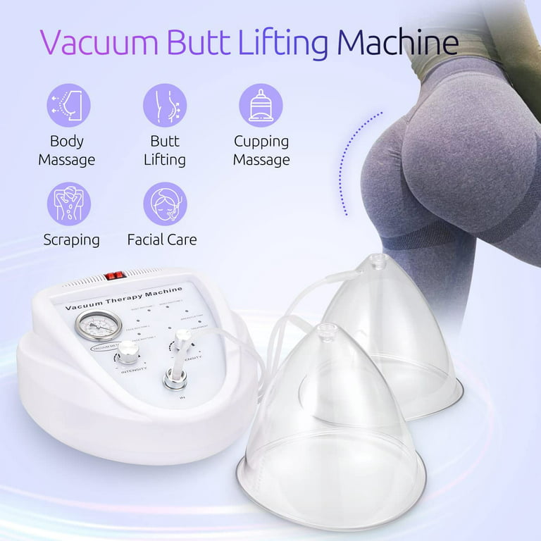 Suerbeaty Multifunctional Vacuum Therapy Machine, Cupping-Therapy  Sets,Cupping Scraping Body Shape Massager with 30 Cups and 3 Pumps 