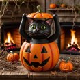 thumbnail image 3 of Halloween Pumpkin Decorations - Realistic Carved Indoor/Outdoor Use Suitable For Party Fireplace And Tabletop Halloween Decorations, 3 of 5