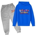 thumbnail image 1 of Fshinging Boys Matching Sets Valentine'S Day Plus Size Pullover Tops And Sweatpants 2 Piece Set Garçon Ensemble Size 2-3 Years, 1 of 2