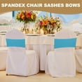 thumbnail image 6 of Uxcell Premium Spandex Chair Sashes Bows 25 Pcs Elastic Stretch Chair Cover Band Ties with Slider Buckle Old Gold, 6 of 7