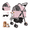 Pink, variant on 3-in-1 Pet Stroller, Car Seat & Carrier for Small Dogs and Cats, 4-Wheel Foldable Design, Max Load 44 lbs, Durable Oxford Fabric, Blue