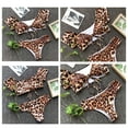 thumbnail image 3 of Women Two Piece Halter Padded Top Tie Bottom Triangle Bikini Bathing Suit - s, 3 of 7