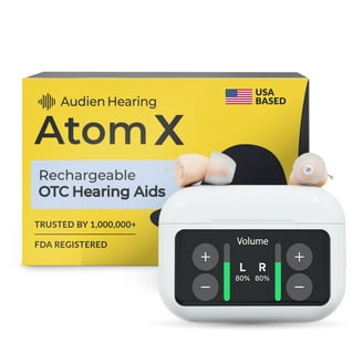 Free Shipping! Audien Hearing Atom One Rechargeable OTC In-the-Ear