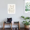 thumbnail image 3 of Art.com Gardenia Line Drawing Crop Art Print by Moira Hershey, White Frame Wall Art, 23" x 29", 3 of 5