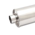 thumbnail image 2 of Vibrant Performance Exhaust Muffler 1124 StreetPower; 6 Inch Diameter Stainless Steel Case; Single 3-1/2 Inch Center Inlet; Single 3-1/2 Inch Center Outlet; 16 Inch Body/20 Inch Overall Length, 2 of 2