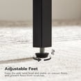 thumbnail image 3 of HOOBRO Side Table, Flip End Table with Charging Station and Shelves, USB Ports & Power Outlets, Narrow Nightstand for Small Spaces, Stable and Sturdy, for Living Room, Black BK341BZ01, 3 of 11