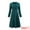 Green Blue, variant on DARING DIVA Wrap A-Line Pleated Midi Long Sleev Dress S Green Blue
