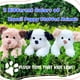 thumbnail image 5 of Almohada NuomiYue de peluche para perros, 30 cm, color marrón, 5 of 6
