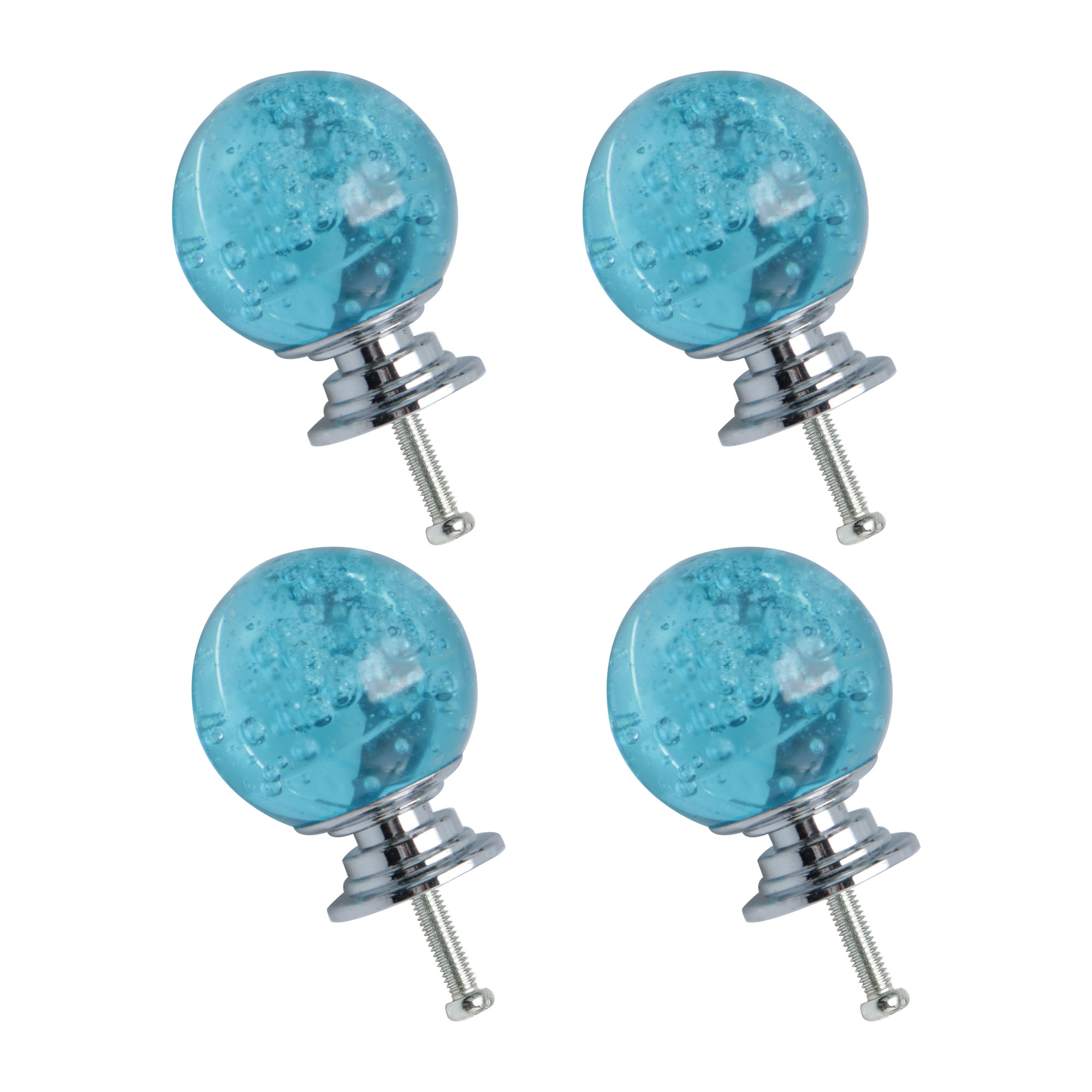 30mm Dia Crystal Knobs Wardrobe Dresser Door Knobs Pull Handle for Home