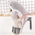 thumbnail image 2 of Plush Dolphin Pillow Toy, 11.8 Inches Marine Animal Stuffed Doll for Kids, Soft and Safe Design,Gray, 2 of 6