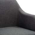 thumbnail image 5 of vidaXL Swivel Dining Chair Dark Grey Fabric, 5 of 5