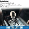thumbnail image 6 of Unique Bargains 1PC Car Gear Shift Knob Stick Shifter for Lexus ES300h ES350 GS300 GS350 GS430 GS450h GS460 Beige Black, 6 of 7