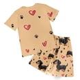 thumbnail image 4 of XZNPDUCQ Toddler Summer Pajamas Set For 2-3 Years Boy Boy Outfits 12-18 Months Boy Toddler Summer Outfit Short Sleeves T-Shirt Tops Joggers Casual Elastic Shorts Dailywear Set, 4 of 6