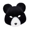 thumbnail image 3 of Máscara de Halloween de animales, accesorio de disfraz para cosplay, máscara de Halloween para graduación blanco y negro, 3 of 9