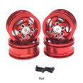 thumbnail image 4 of ZheElen RCGOFOLLOW Aluminum Alloy Metal Wheel Rims RC Upgrade Part Rc Metal Wheel Rims For 1/16 WPL C14 RC Car Part RC Car Accessories Red, 4 of 6