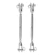 thumbnail image 4 of Turnbuckle Hook, Easy Operation High Strength 2pcs Jaw Turnbuckle Rustproof Clear Thread for Industrial Use ANGGREK Otros, 4 of 8