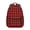 Red and Black-1, variant on Purple and Black Checkered Pattern Backpack for School, Cute School Bag with Adjustable Shoulder Straps and Padded Back, 15.3"x11"x7.1"