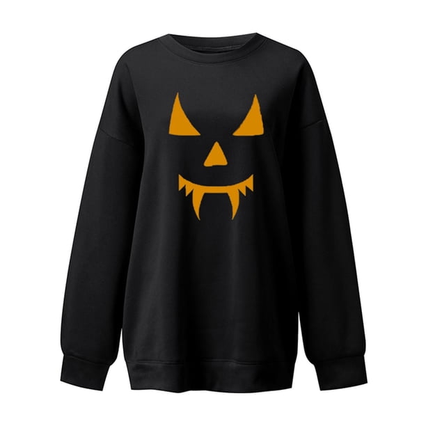 Moda mujer estampado cuello redondo pulóver Tops manga larga cómoda blusa sudadera Fridja czfsfas3576