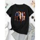 thumbnail image 4 of Creative Designs for Young People, Featuring Printed Patterns on Women'S Trendy Round-Neck Short-Sleeve T-Shirts, Simple And Casual Sportswear, Perfect for Comfortable Summer Outfits During Holidays., 4 of 8