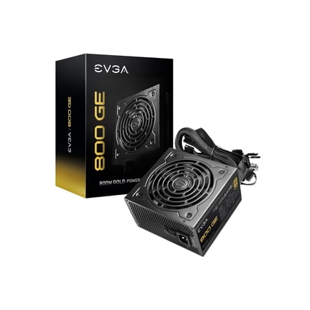 EVGA 800 GE, 80 Plus Gold 800W, Eco Mode, Power Supply 200-GE-0800-V1