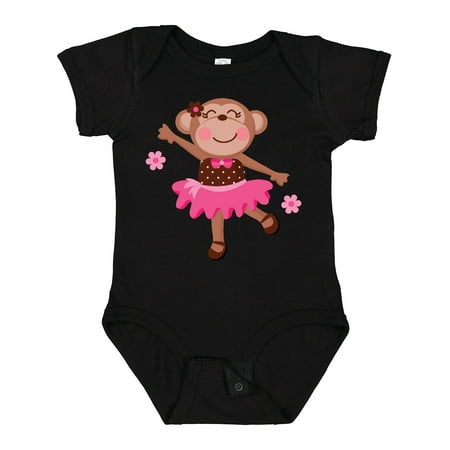 

Inktastic Ballerina Dance Monkey Gift Baby Girl Bodysuit