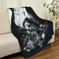 Black White The Nightmare Before Christmas Blanket for Couch Bed Throw