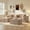 Beige(Left Facing Chaise), variant on Ovios 108" Boneless Couch U-Shape Cloud Modular Sectional Couch with Chaise & Ottoman, Comfy Corduroy Sofa for Living Room, Apartment, Black