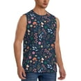 thumbnail image 2 of Disketp Colorful Flowers Sleeveless Tshirts For Men, Muscle Shirts For Men Dry Fit Tank Top-X-Large, 2 of 8