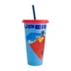 thumbnail image 2 of Vaso de Plástico con Tapa y Popote, Diseño Superman Legacy, Colección DC Comics, Capacidad 680 ml, Azul y Rojo, 2 of 4