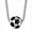 silvery, variant on Soccer Necklace, Football Pendant Necklace Stainless Steel, 3D Soccer Ball Chain 22-24 Inch, Sports Jewelry Gift, Cool Charm Chain with Box