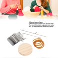 thumbnail image 4 of Small Weaving Loom Multipurpose Efficient Portable Manual Darning Loom Kit for Mending Pants Socks Clothes 10 Pin, 4 of 5