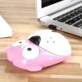 thumbnail image 2 of ZHAOCHENG Ratón inalámbrico con forma de perro de 2,4 G y receptor nano USB, ligero, con dibujos de animales, 1200 DPI, para ordenador portátil y PC, color rosa, 2 of 5